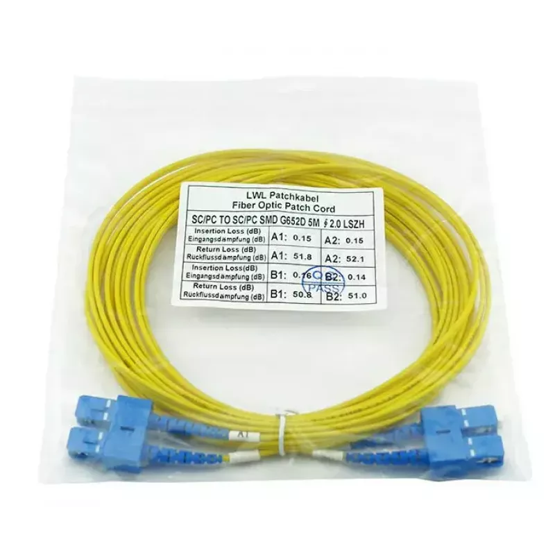Cabo de fibra ótica BlueOptics SFP3232BU3MK InfiniBand 3 m SC amarelo