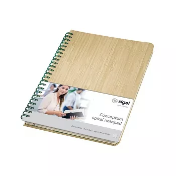Bloco de notas Sigel Conceptum A5 160 folhas bambu bege