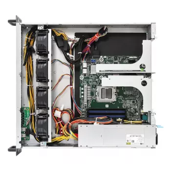 Servidor barebone ASRock 2U1G-B650 Rack 2U, chipset AMD B650, LGA 1718, 2 compartimentos de 2,5 polegadas, fonte de alimentação 1000W, DDR5, Aspeed AST2600, 5×USB-A, Gigabit Ethernet