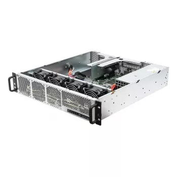 Servidor barebone ASRock 2U1G-B650 Rack 2U, chipset AMD B650, LGA 1718, 2 compartimentos de 2,5 polegadas, fonte de alimentação 1000W, DDR5, Aspeed AST2600, 5×USB-A, Gigabit Ethernet