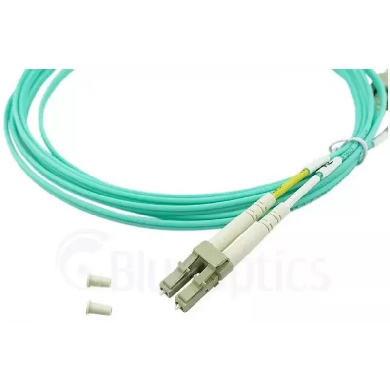 BlueOptics 050502T512000003M-BO Cabo de patch de fibra ótica duplex (compatível com Corning), LC-UPC/LC-UPC, multimodo OM3 50/125 µm, 3 m