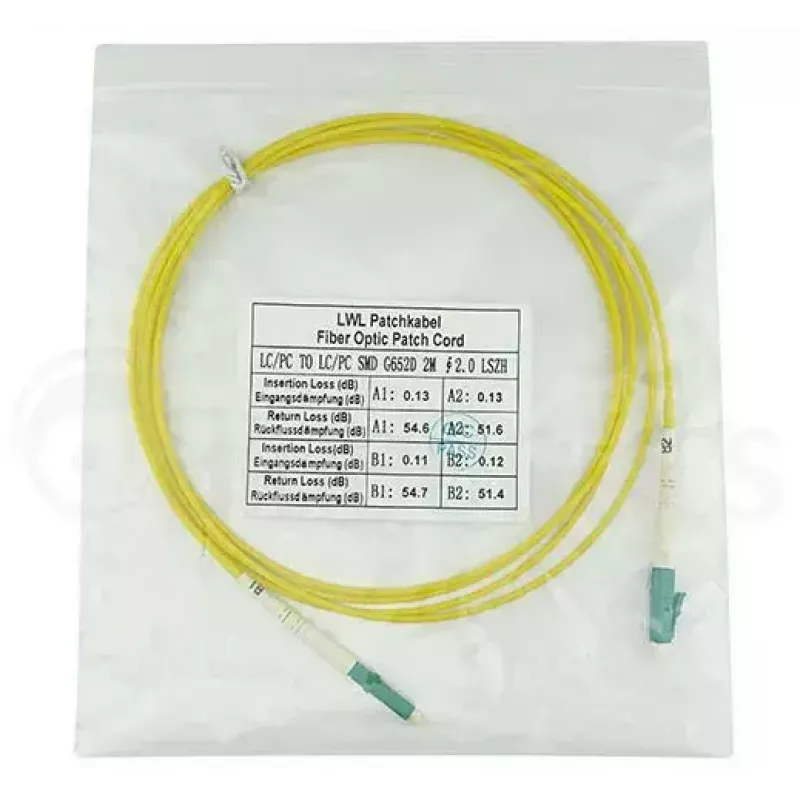 Cabo de fibra ótica InfiniBand BlueOptics SFP2121BU2MM 2 m LC amarelo