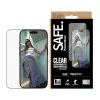 Película protetora de ecrã PanzerGlass SAFE. by para iPhone 17 Pro — película PET ultra larga com moldura preta, aplicação a seco, resistente a riscos e choques