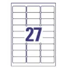 Etiquetas de impressora transparentes Avery J4721-25
