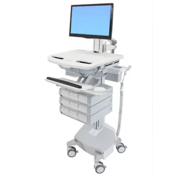 Carrinho multimédia Ergotron StyleView alumínio cinzento branco