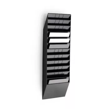 Expositor de folhetos Durable FLEXIBOXX 12 compartimentos preto