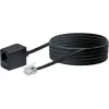 Cabo de rede Schwaiger 10m RJ-11 - RJ-11 preto