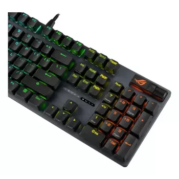 Teclado mecânico para gaming ASUS ROG Strix Scope II X — Full-Size, USB, RGB, layout suíço, preto
