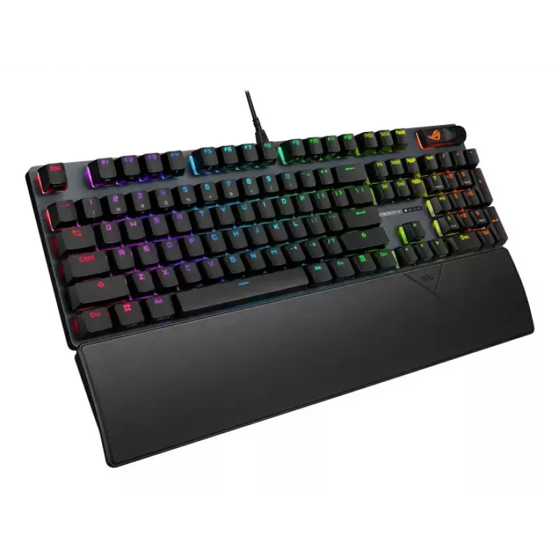 Teclado mecânico para gaming ASUS ROG Strix Scope II X — Full-Size, USB, RGB, layout suíço, preto
