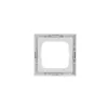 Placa de cobertura para interruptor Busch-Jaeger 1721-884K, sem parafusos, branco, termoplástico, 80 × 80 × 11 mm