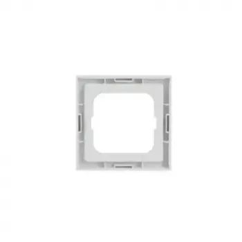 Placa de cobertura para interruptor Busch-Jaeger 1721-884K, sem parafusos, branco, termoplástico, 80 × 80 × 11 mm