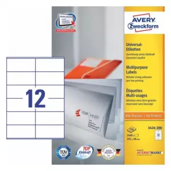 Etiqueta autoadesiva Retangular AVERY 3424-200
