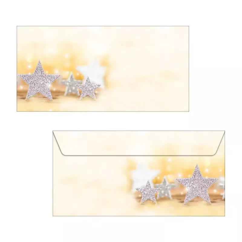 Envelope DL Sigel DU035 bege prateado 50 unid.