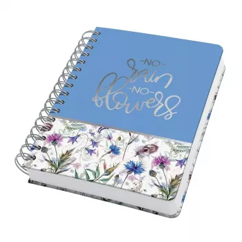 Caderno de notas Sigel JN619 A5 240 folhas azul verde violeta