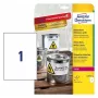 Etiqueta de impressora autoadesiva Avery L4775-8