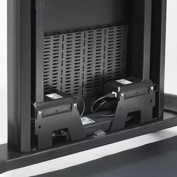 Chief XL Carrinho de altura elétrica ajustável, 140,6 kg, 127 cm (50 polegadas), 2,03 m (80 polegadas), 200 x 200 mm, 860 x 510 mm