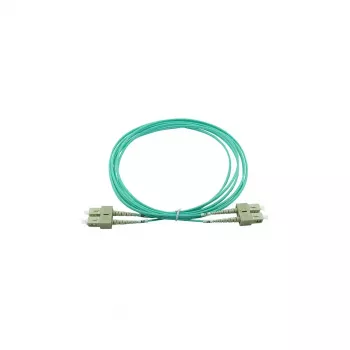 BlueOptics 575702T512000001M-BO Cabo de patch de fibra ótica duplex (compatível com Corning), SC-UPC/SC-UPC, multimodo OM3 50/125 µm, 1 m