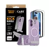 Capa de proteção PanzerGlass CARE Feature Kick 3w1 para iPhone 17 com vidro de ecrã integrado e proteção da lente da câmara