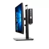 Dell MFS18 Suporte Micro Form Factor All-in-One, 19-27 polegadas, ajustável em altura, preto/prateado