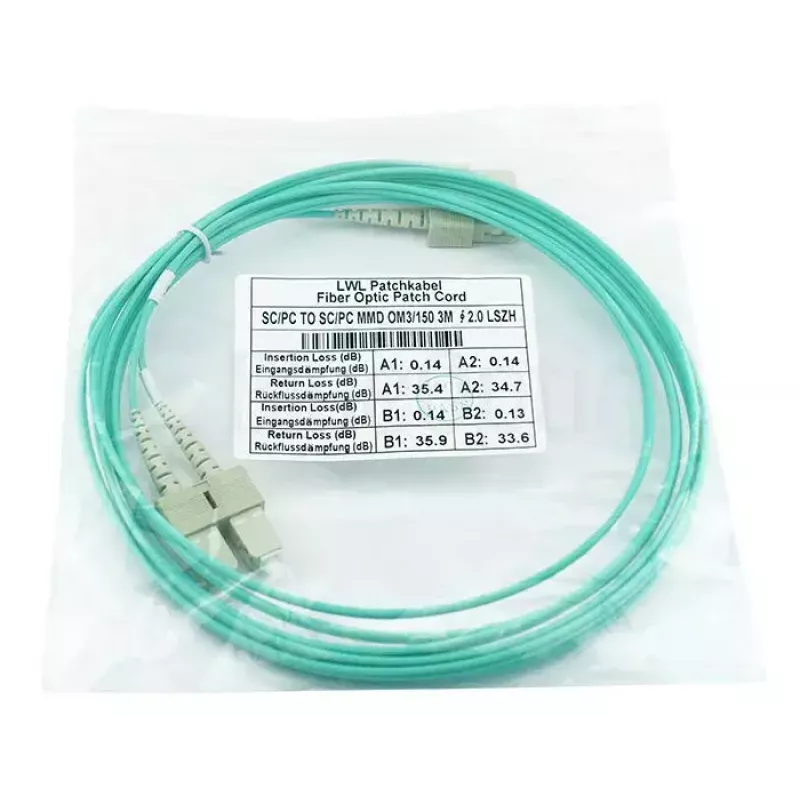 Cabo de fibra ótica InfiniBand BlueOptics SFP3232EU10MK 10 m SC aqua