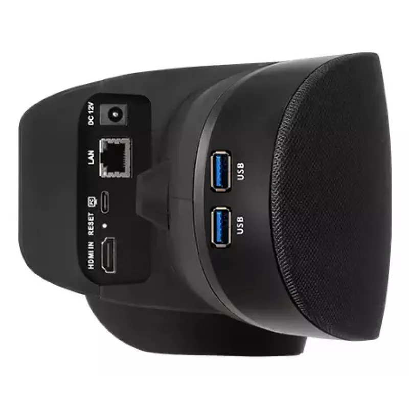 Câmara USB AVerMedia VB370A 8 MP 4K — Exmor CMOS, 3840×2160 @30fps, campo de visão de 92°, zoom digital 4x, grande angular, preto, montagem em suporte