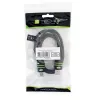 Cabo High-Speed-HDMI com Ethernet Techly 0,5 m A/A M/M preto ICOC HDMI-4-005