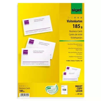 Cartão de visita Sigel DP830