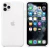 Capa de silicone para Apple iPhone 11 Pro Max — Silicone, Branco, compatível com 6,5 polegadas