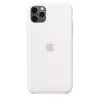 Capa de silicone para Apple iPhone 11 Pro Max — Silicone, Branco, compatível com 6,5 polegadas