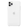 Capa de silicone para Apple iPhone 11 Pro Max — Silicone, Branco, compatível com 6,5 polegadas