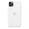 Capa de silicone para Apple iPhone 11 Pro Max — Silicone, Branco, compatível com 6,5 polegadas