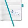 Caderno de notas Sigel JN103 A5 174 folhas verde-água