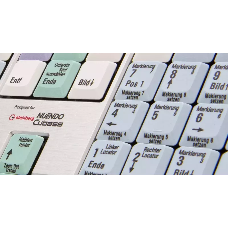 Teclado Logickeyboard LKB-CBASE-AJPU-DE Office USB QWERTZ alemão multicolor