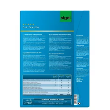 Papel de impressora A4 Sigel IP639 brilhante 50 folhas branco