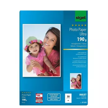 Papel de impressora A4 Sigel IP639 brilhante 50 folhas branco