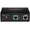Splitter de rede Trendnet TI-SG104 preto Power over Ethernet PoE