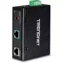 Splitter de rede Trendnet TI-SG104 preto Power over Ethernet PoE