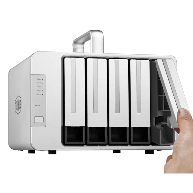 Conjunto de discos TerraMaster D5 Thunderbolt 3 0 TB desktop cinzento