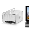 Conjunto de discos TerraMaster D5 Thunderbolt 3 0 TB desktop cinzento
