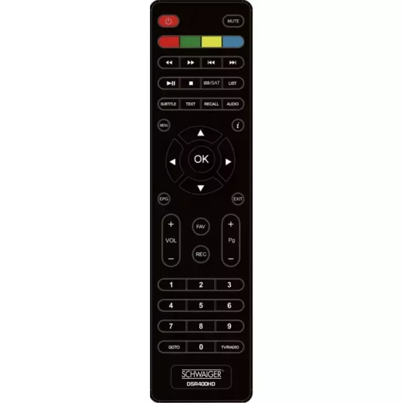 Set-top box Schwaiger DSR400HD Satellite Full HD preto