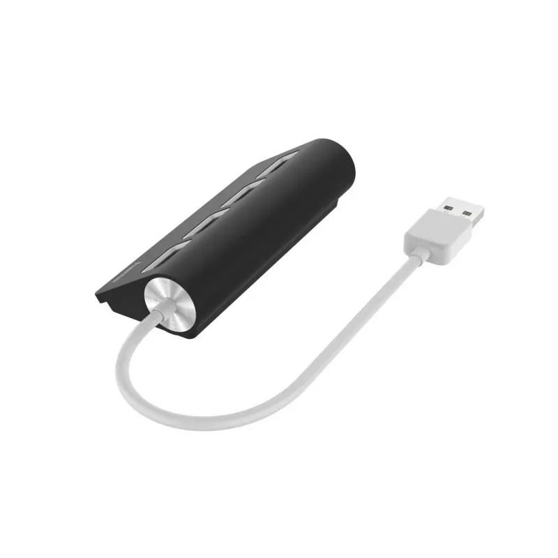 Hama Hub USB, 4 portas, USB 2.0, 480 Mbit/s, preto