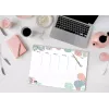 Tapete de secretária Sigel JS101 papel verde cinzento rosa branco 420x297mm