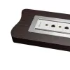 Kindermann 7449000023 Moldura de ligação de mesa de 6 elementos com chanfro, alumínio anodizado