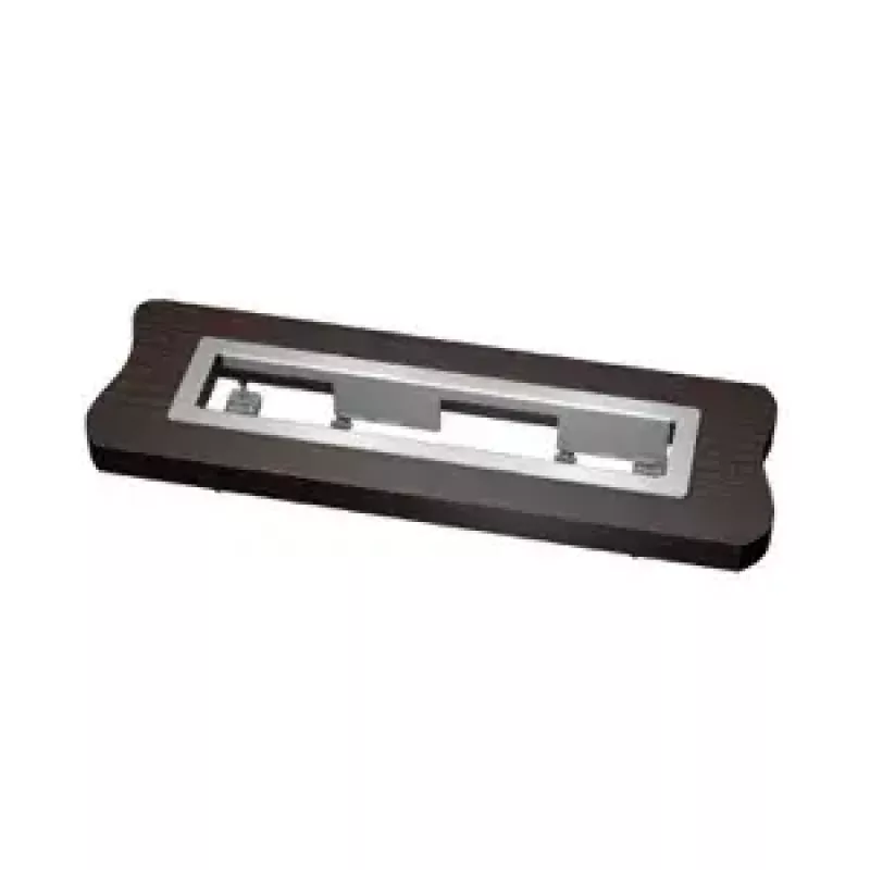 Kindermann 7449000023 Moldura de ligação de mesa de 6 elementos com chanfro, alumínio anodizado