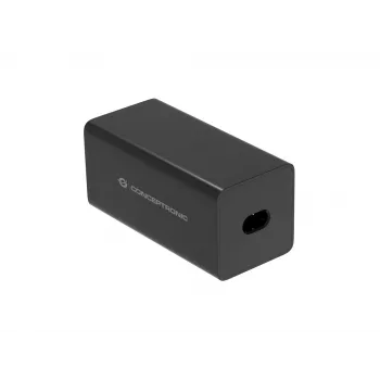 Conceptronic carregador GaN USB PD de 6 portas 200W com cabo de carregamento USB-C, USB-C x 4, USB-A x 2, QC 3.0, PD 3.1, PPS