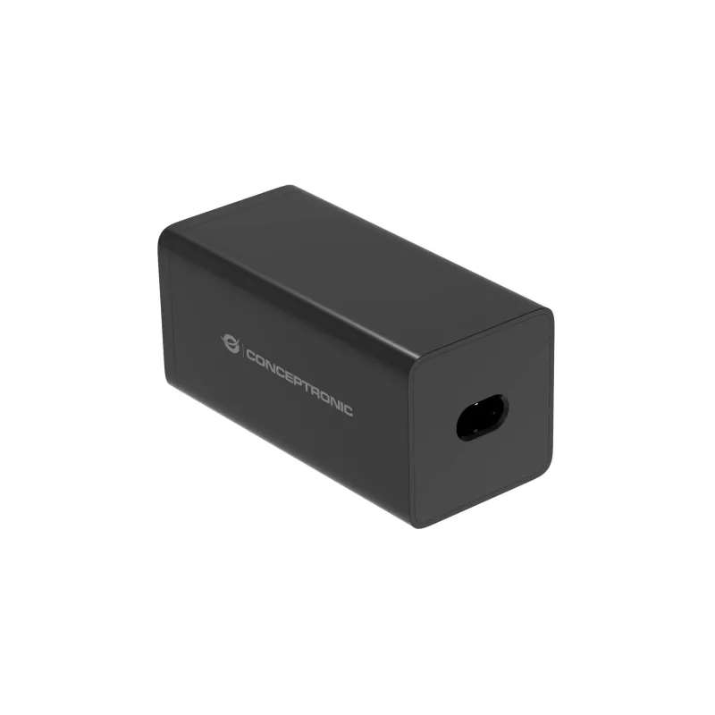 Conceptronic carregador GaN USB PD de 6 portas 200W com cabo de carregamento USB-C, USB-C x 4, USB-A x 2, QC 3.0, PD 3.1, PPS