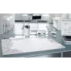 Tapete de secretária Sigel HO580, superfície de papel, preto/branco, 595×410 mm, 3 mm