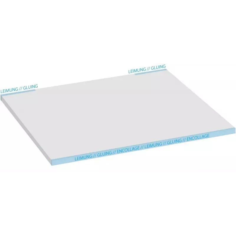 Tapete de secretária Sigel HO580, superfície de papel, preto/branco, 595×410 mm, 3 mm