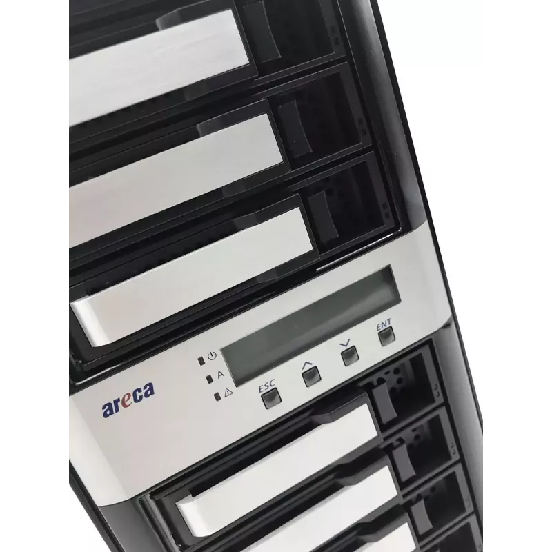 Torre NAS Areca ARC-8050T3U-8 Servidor de armazenamento ROC 2GB DDR3 Preto
