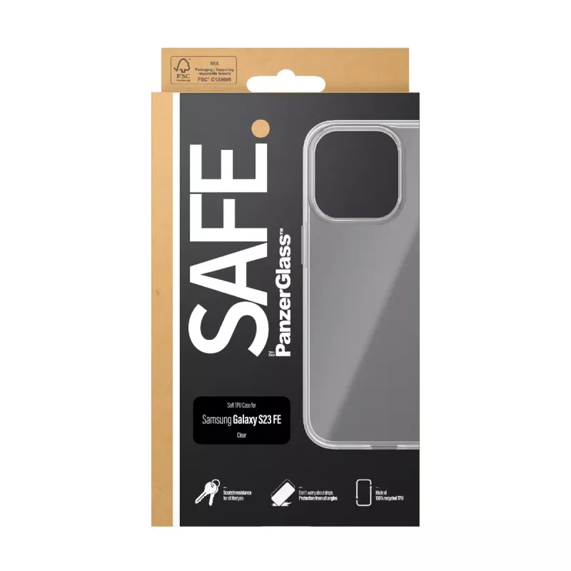 PanzerGlass SAFE. by ® Capa TPU Transparente para Samsung Galaxy S23 FE